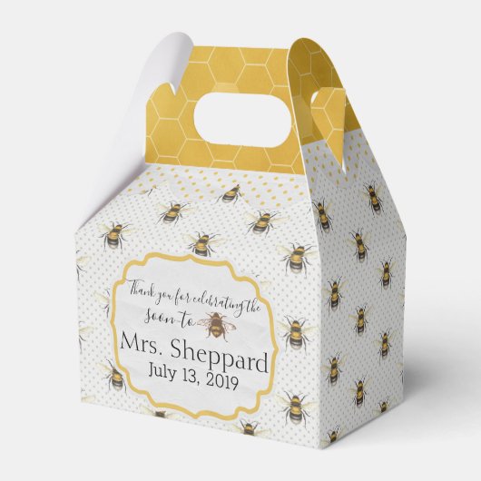 Honingbijen Bedankdoosjes (Achterkant)