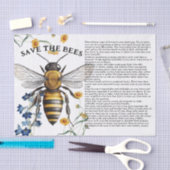 Honingbijen besparen de bijentips loskoppelen tissuepapier (Craft)