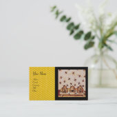 HONINGBIJEN BIJENKORVEN ,BIJENTEELT, IMKER VISITEKAARTJE (Staand voorkant)