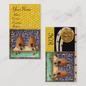 HONINGBIJEN, BIJENTEELT, IMKER MONOGRAM VISITEKAARTJE (Voorkant / Achterkant)