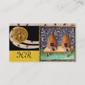 HONINGBIJEN, BIJENTEELT, IMKER MONOGRAM VISITEKAARTJE (Achterkant)