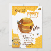 Honingbijen Birthday Invitation Kaart (Voorkant)