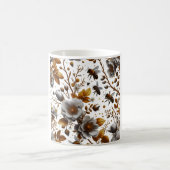 Honingbijen bloemblaadjes en bladeren patroon dood koffiemok (Center)