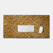 Honingbijen Boho Natuur Bloem Print Cute Bruin Bei Bureaumat (Keyboard & Muis)