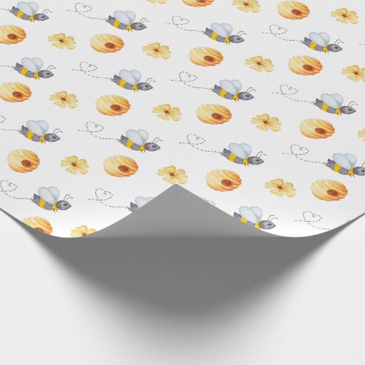 Honingbijen Cadeaupapier (Hoek)