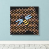 Honingbijen Canvas Afdruk (Insitu (Houten vloer))