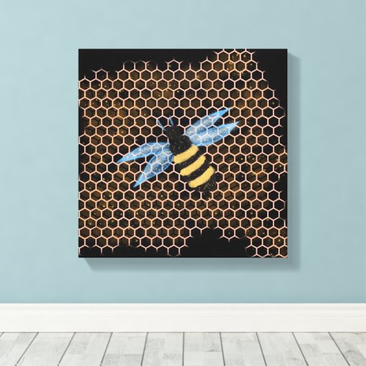 Honingbijen Canvas Afdruk (Insitu (Houten vloer))