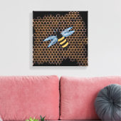 Honingbijen Canvas Afdruk (Insitu (Woonkamer))