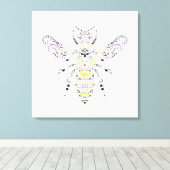  honingbijen canvas afdruk (Insitu (Houten vloer))