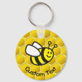 Honingbijen Cartoon Sleutelhanger (Voorkant)