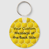 Honingbijen Cartoon Sleutelhanger (Achterkant)