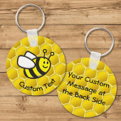 Honingbijen Cartoon Sleutelhanger