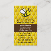 Honingbijen Cartoon Verticaal Visitekaartje (Voorkant)