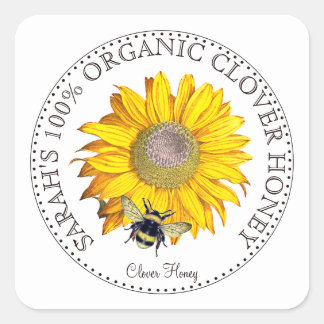 Honingbijen Daisy Honey Jar Label