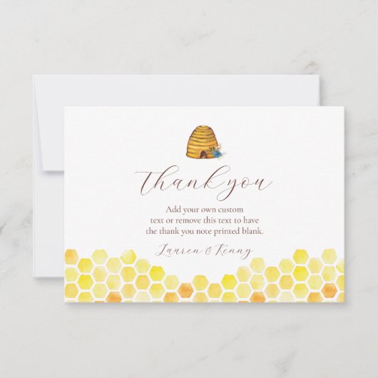 Honingbijen Dank je kaarten (Voorkant)
