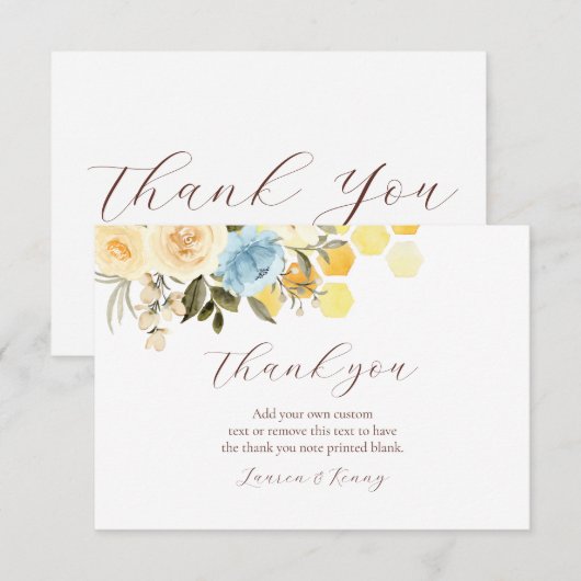 Honingbijen Dank je kaarten (Voorkant / Achterkant)