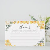 Honingbijen die ik vrijgezellenfeest-spel Statione Briefpapier (Staand voorkant)