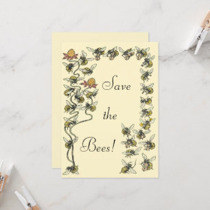  honingbijen die muziek spelen sparen de bijen kaart