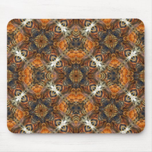 Honingbijen donkerder kaleidoscoop - Mousepad Muismat (Voorkant)