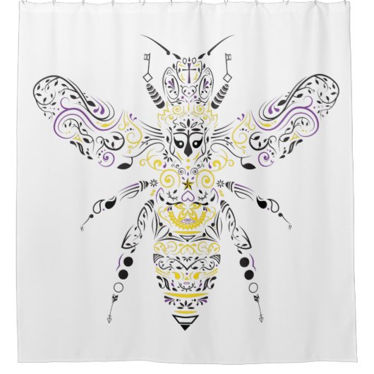  honingbijen douchegordijn (Voorkant)