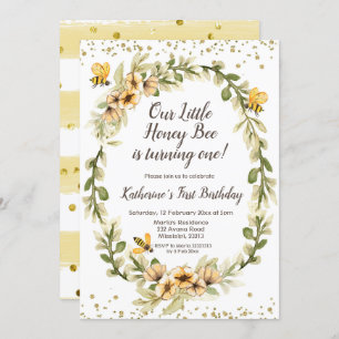 Honingbijen eerste uitnodiging om de dag van de ge