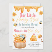 Honingbijen eerste uitnodiging voor de geboorte va (Voorkant)