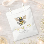 Honingbijen eerste verjaardagspapier Behandel Tass Bedankzakje (Geknipt)
