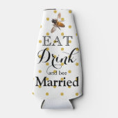 Honingbijen: eet drink en gehuwde bijen flesjeskoeler (Voorkant)