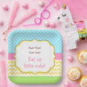 Honingbijen en Beer van de borst Papieren Bordje (Feest)