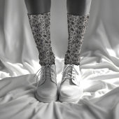 Honingbijen en bloemen gestreept Floral Pattern Gr Sokken