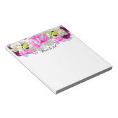 Honingbijen en bloemen honingbijen die Notitieblok (Schuin)