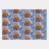 Honingbijen en -bloemen inpakpapier vel (Voorkant 2)