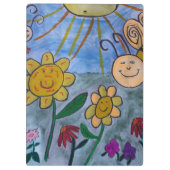 Honingbijen en -bloemen klembord (Achterkant)