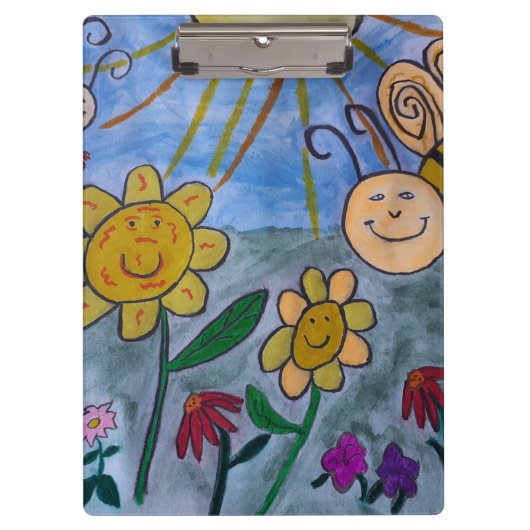 Honingbijen en -bloemen klembord (Voorkant)