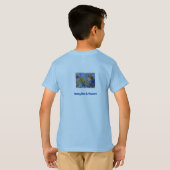 Honingbijen en -bloemen t-shirt (Achterkant volledig)