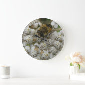 Honingbijen en bloemen wandklok (Huis)