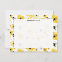 Honingbijen en bloemkool kaart