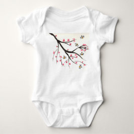 Honingbijen en Cherry Blossom Baby Tutu Romper