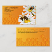 Honingbijen en Daisy Flowers Visitekaartje (Voorkant / Achterkant)