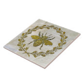 Honingbijen en honingbijen tegeltje (Zijkant)