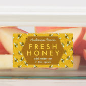 Honingbijen en Honingraat Apiary Boerderij Busines Labels (Aangebracht)