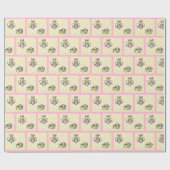 Honingbijen en honingraat Baby shower of Verjaarda Cadeaupapier (Vlak)