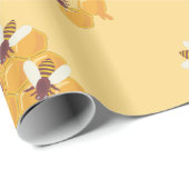 Honingbijen en honingraatontwerp cadeaupapier (Rol Hoek)