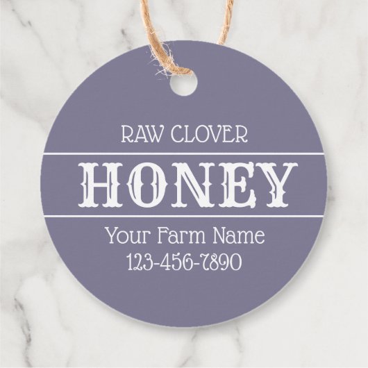 Honingbijen en Klaverkruik Bedankjes Labels (Achterkant)