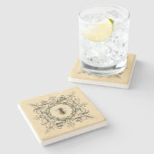 Honingbijen en   Lijst Stenen Onderzetter (Zijkant)