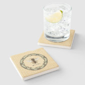 Honingbijen en Lijst Stenen Onderzetter (Zijkant)