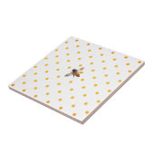 Honingbijen en polka-stippen tegeltje (Zijkant)