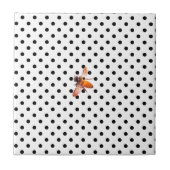 Honingbijen en polka-stippen tegeltje (Voorkant)