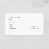 Honingbijen en tanden visitekaartje (Achterkant)