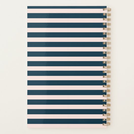  honingbijen en wilde bloemen, grote illustratie planner (Achterkant)